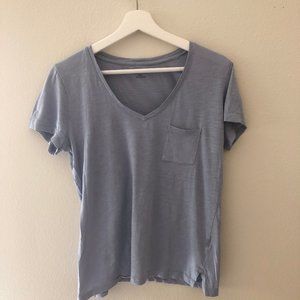 Madewell Whisper Cotton V-Neck Pocket Tee